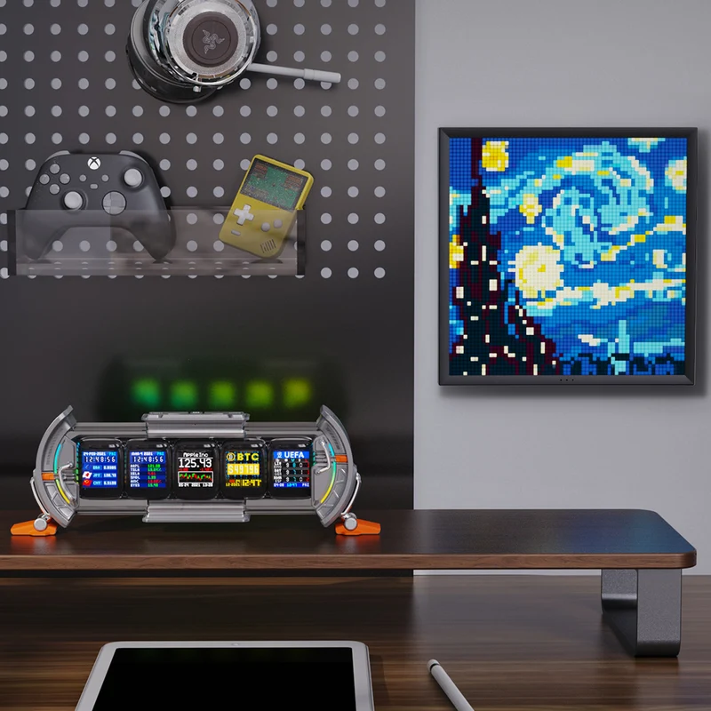 Divoom Times Gate & Pixoo64Ⅱ Smart Pixel Display Bundle