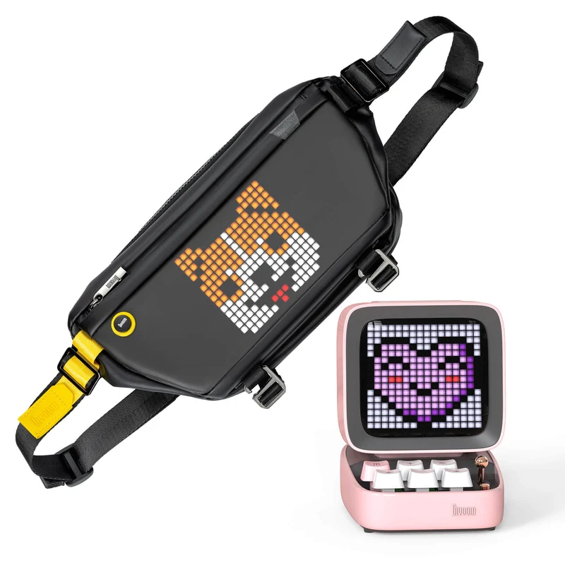 Divoom Ditoo Pro & Pixel Sling Bag Portable Pixel Art Speaker Bundle