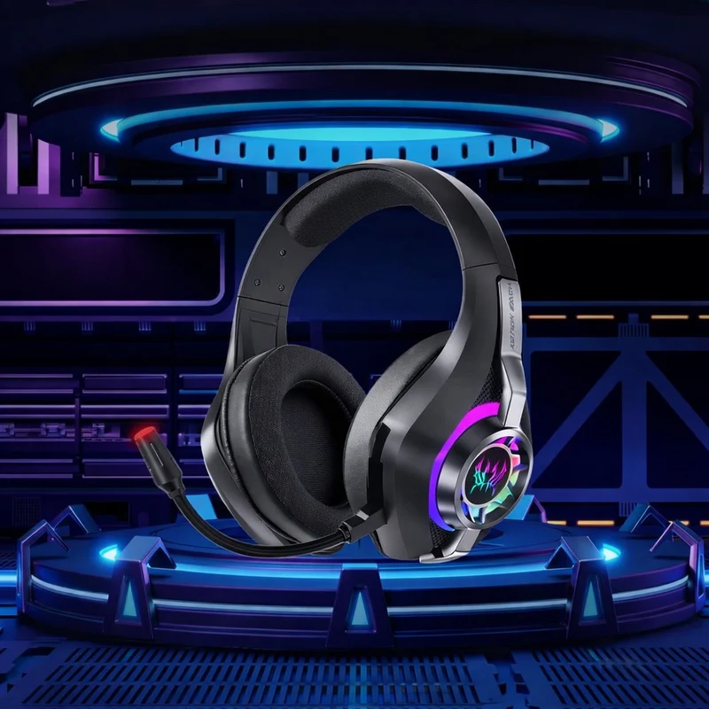 Cuffia gaming rgb 3 connessione Bluetooth wireless cablata microfono