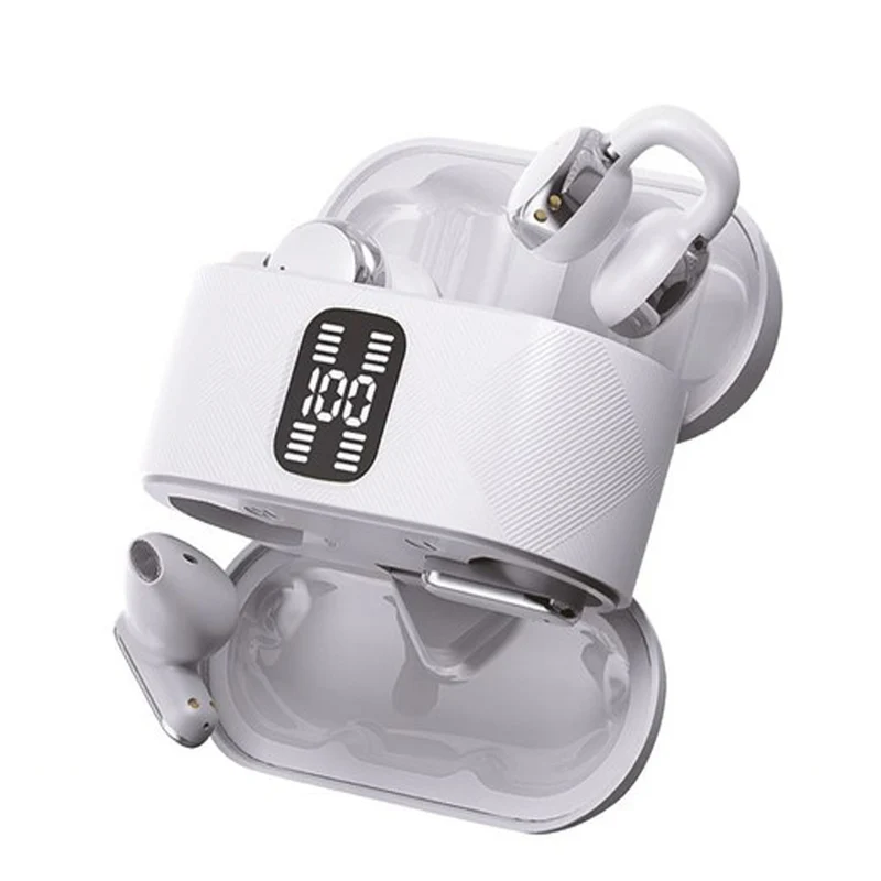 Auricolare Bluetooth 2in1 ricaricabile in-ear e con aggancio display
