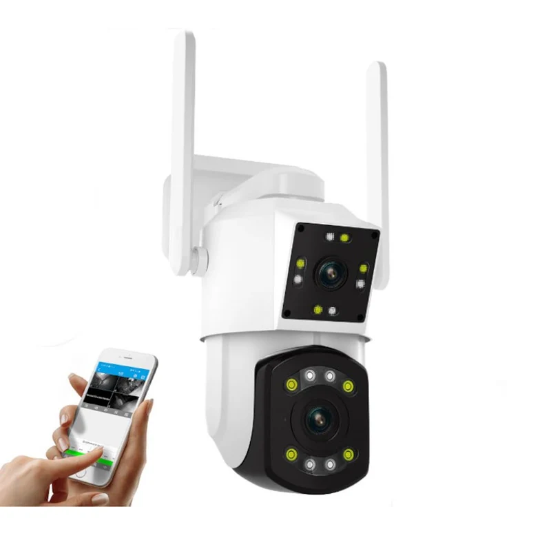 Telecamera wifi doppio obbiettivo motorizzata con zoom App IP66
