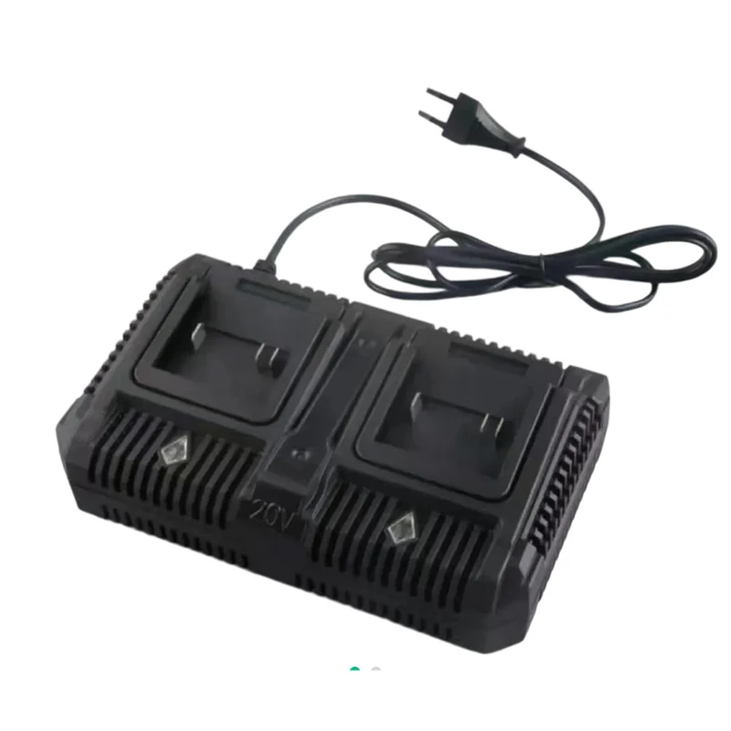 Caricabatteria doppio 20V 2.0A per batteria a litio da 20 a 88 volt
