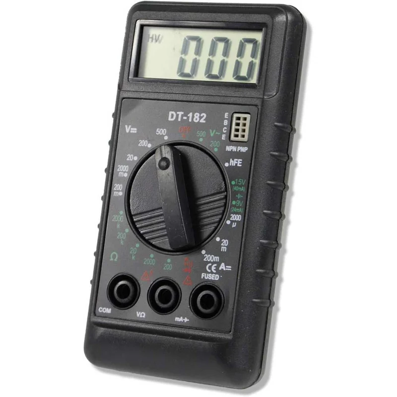 Tester digitale multimetro con cavi e puntali misuratore di tensione
