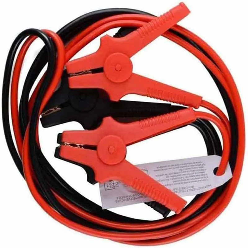 Cavi batteria 3 Mt 220A per avviamento emergenza motore con pinze 16 mm²