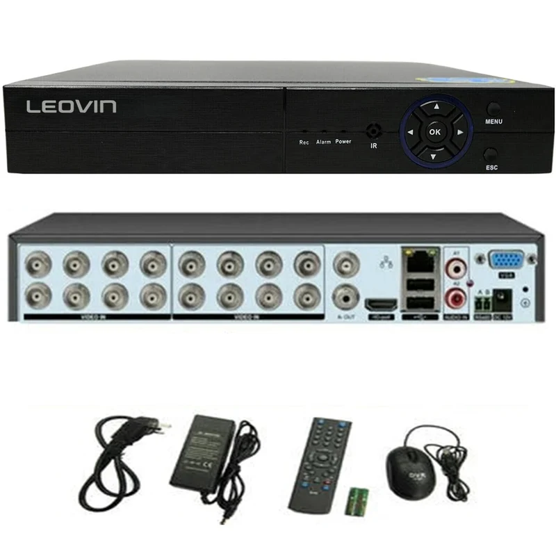 Dvr 16 canali 6IN1 AHD TVI CVI full HD 1080P videosorveglianza 5MPX