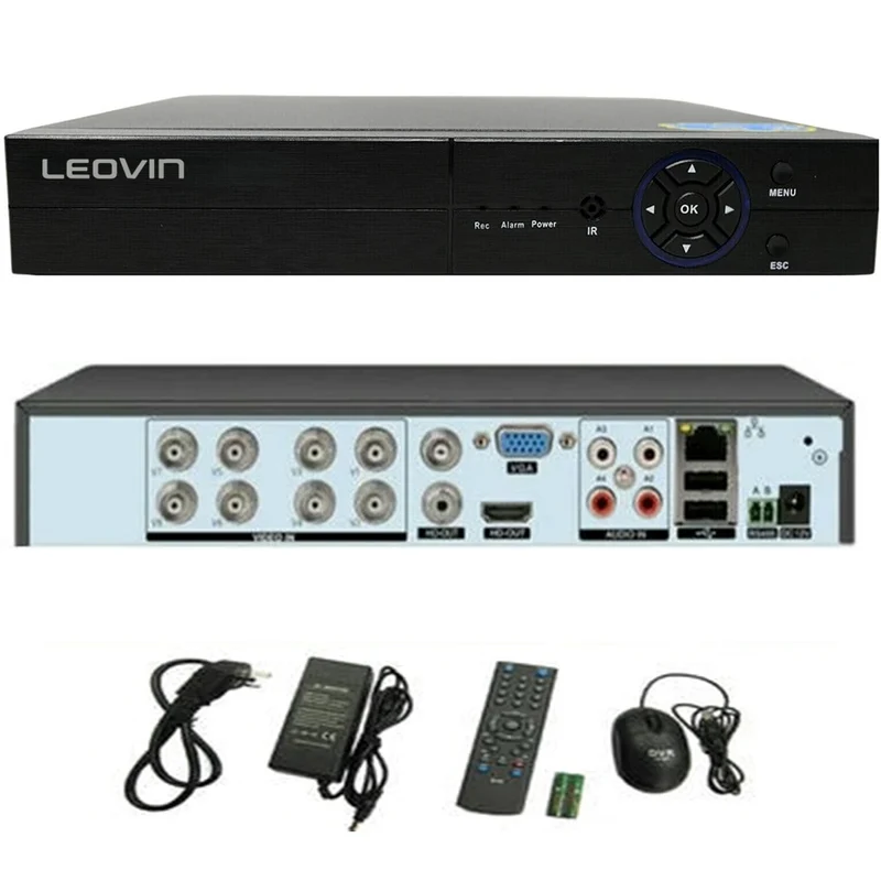 Dvr 8 canali 6IN1 AHD TVI CVI full HD 1080P videosorveglianza 5MPX