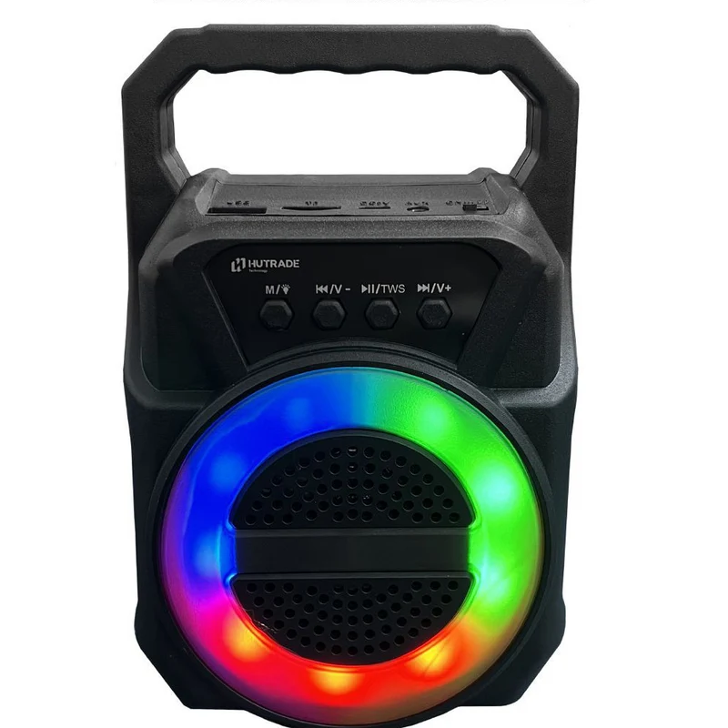 Cassa bluetooth TWS radio FM luci led RGB 5W ricaricabile USB/TF/AUX