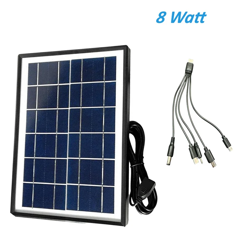 Caricabattieria a pannello solare 5V 8W power bank 1.6A