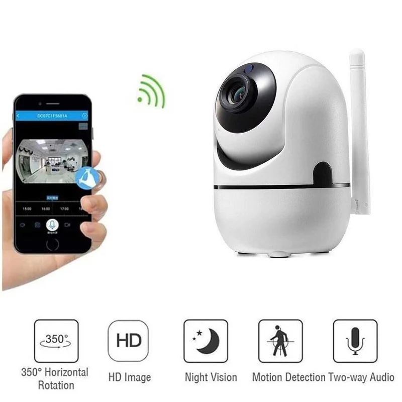 Telecamera WI-FI motorizzata motion detection registrazione sd indoor