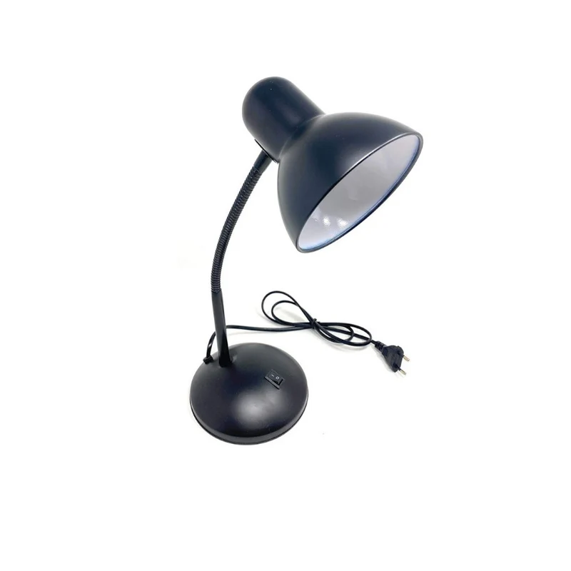 Lampada da scrivania flessibile snodabile orientabile E27 vari colori