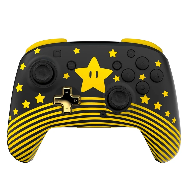 Turtle Beach - Rematch - Super Mario (Mario Star) Glow In the Dark - Controller da gaming wireless per Nintendo Switch 2, Funziona anche con Nintendo Switch/Oled/Lite - Pulsante C non disponibile.