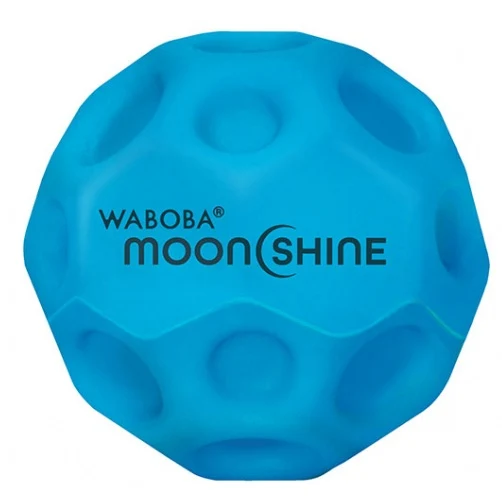 Waboba Pallina Moon Ball Moonshine Light Up Glow In The Dark Rimbalzante - Blue- Light Up Moon Ball Led Hyper Bouncy - Extra Bounce Land Ball (Copia)