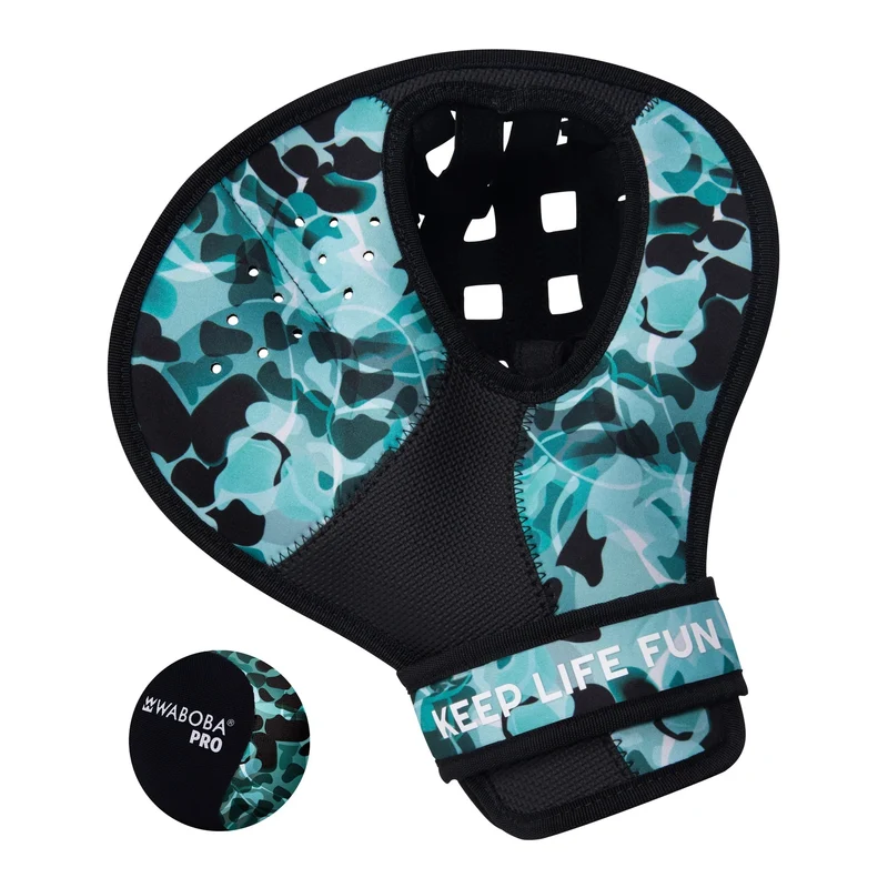 Waboba Catch Water Glove - Guanto per Palla da acqua ambidestro + Pallina Original Skips on Water Bouncing Ball che rimbalza sull’acqua, Giocattolo acquatico ad alte prestazioni