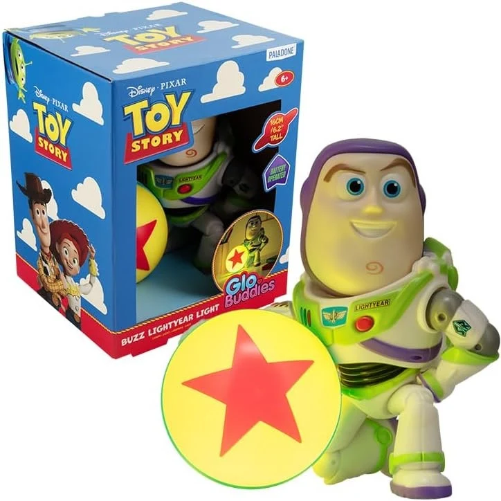 PALADONE Glo Buddies: Disney Pixar Toy Story (Buzz Lightyear) - Lampada da scrivania - Statuetta 3D