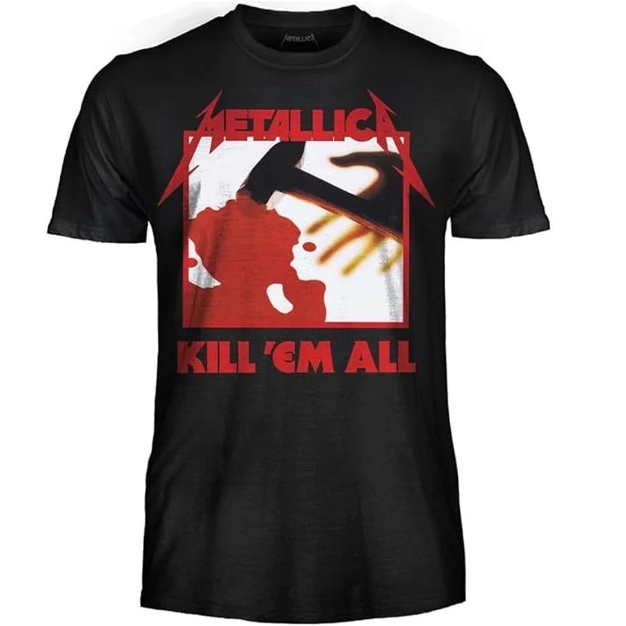 PROBITY - T-Shirt Metallica - Kill 'Em All – Maglietta Rock Ufficiale Band Heavy Metal – Maglia (Tg. L)