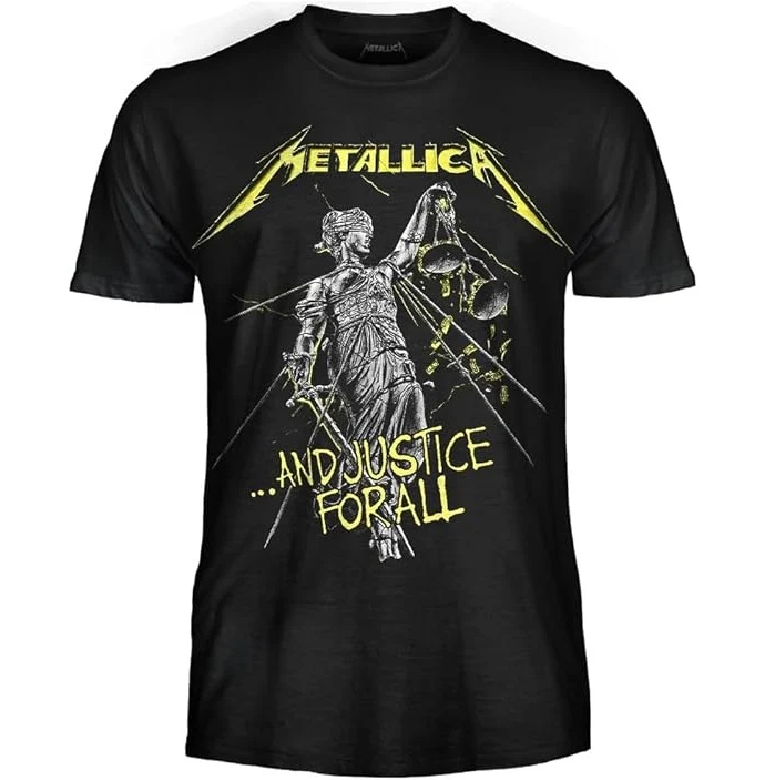 PROBITY - T-Shirt Metallica - And Justice for All – Maglietta Rock Ufficiale Band Heavy Metal – Maglia (Tg. M)