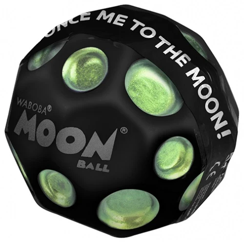 Waboba Pallina Original Dark Side of the Moon Ball (1pz) Palla IPER RIMBALZANTE che rimbalza, originale per saltare, Giocattolo ad alte prestazioni per un'estate di divertimento senza fine (Il lato oscuro della luna) VERDE