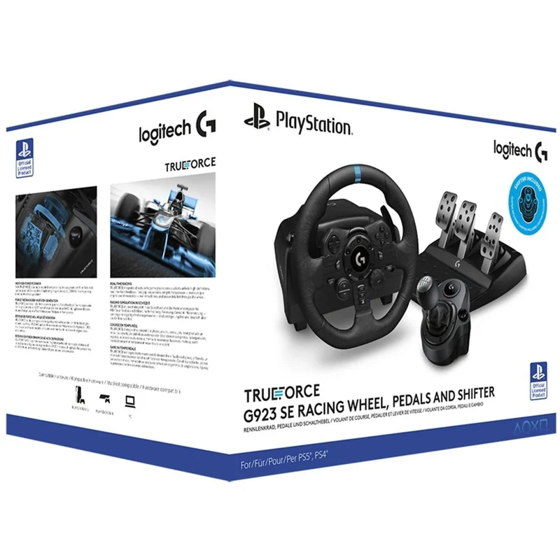 Logitech Volante G923 SE + Shifter Trueforce Ps5 / Ps4 Playstation Nuovo