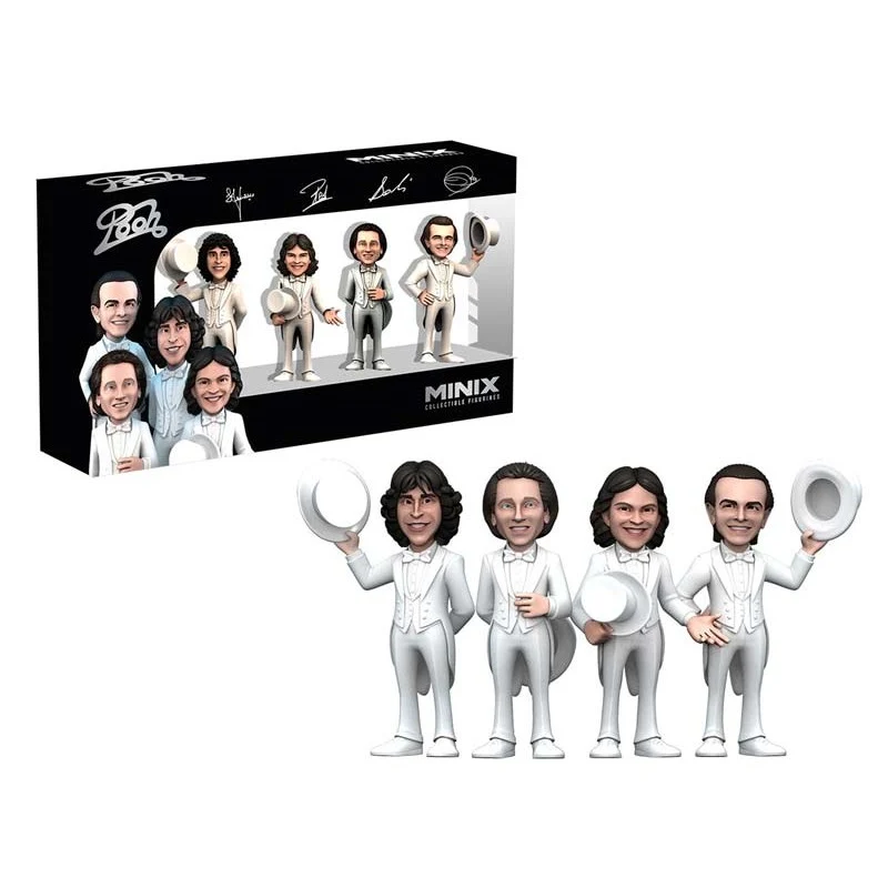 Minix - Pooh 4 Personaggi Da Collezione Figure Musica Italiana 8Cm
