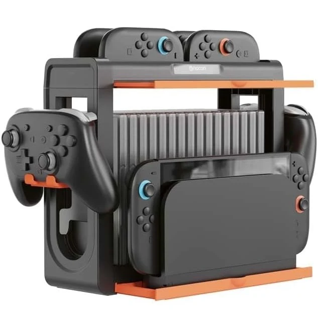 Nacon Supporto per Nintendo Switch 2 Dock, 4 Joy-Con, 2 controller Pro, 16 gioco