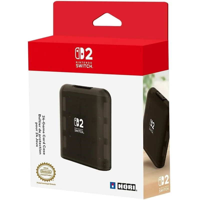 HORI Custodia Game Card Case 24 Porta Giochi Ufficiale Nintendo Switch 2/1 Nera