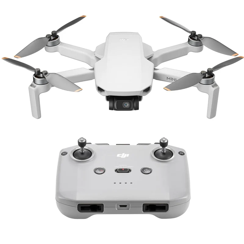 DJI Mini 4K, Drone per adulti, fotocamera 4K HD, Radiocomando RC-N1 Camera UHD < 249 g, stabilizzatore 3 assi, trasmissione video 10 km, return automatico, resistenza al vento, 1 batteria per tempo di volo 31', volo intelligente