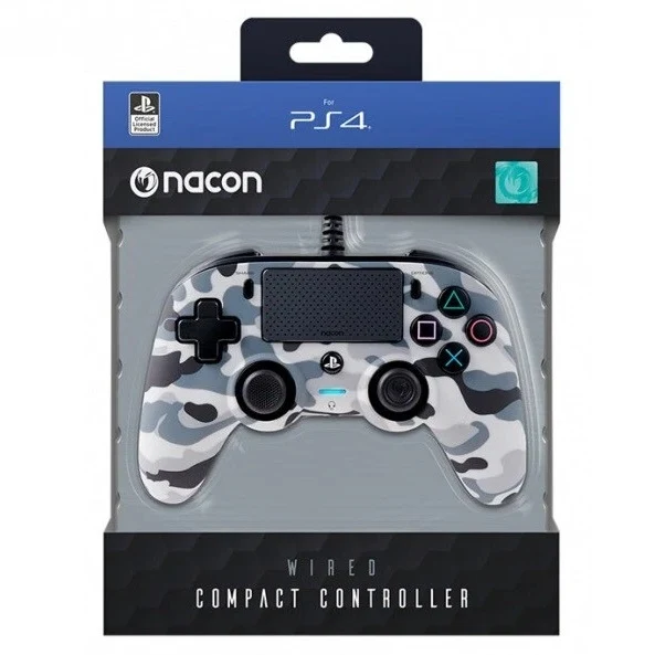 Nacon Controller Wired Pad Playstation 4 Ps4/Pc Joypad Cablato Usb (Camo Grey)