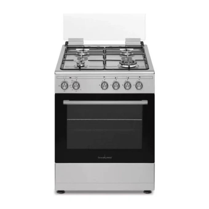 Schaub Lorenz SS631EX Cucina a libera installazione 4 fuochi Gas Forno Elettrico Ventilato 59 L Classe A (86x60x60 cm) colore Inox