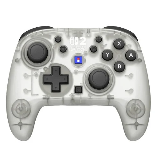 HORI - Wireless HORIPAD Turbo (Frost) Bianco Ghiaccio - Controller da Gaming Senza Fili per Nintendo Switch 2 Funziona anche con Nintendo Switch/Oled/Lite