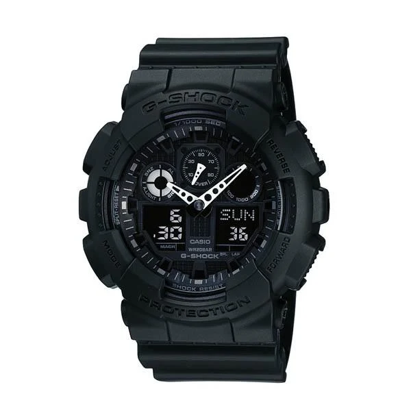 Orologio CASIO G-Shock GA-100-1A1JF nero, digitale-analogico