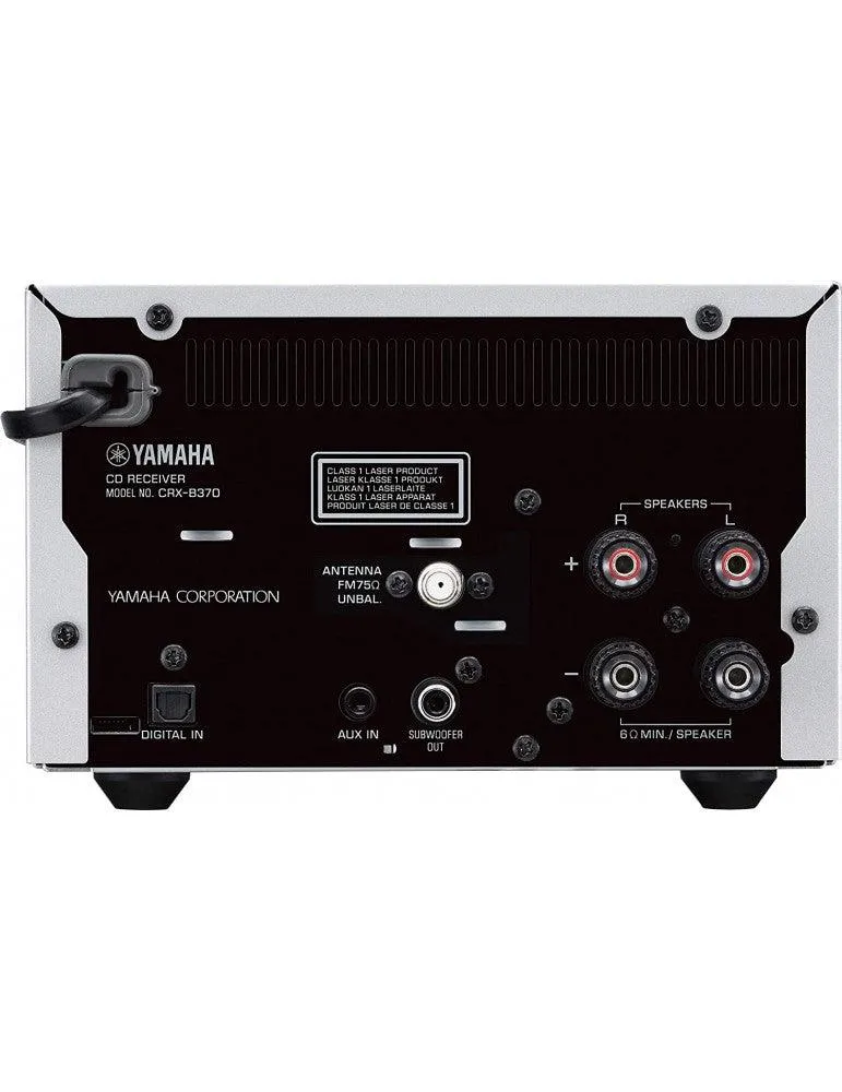 Yamaha CRX-B370D Sintonizzatore amplificato unità centrale mini hifi con lettore CD, DAB+, Bluetooth e USB