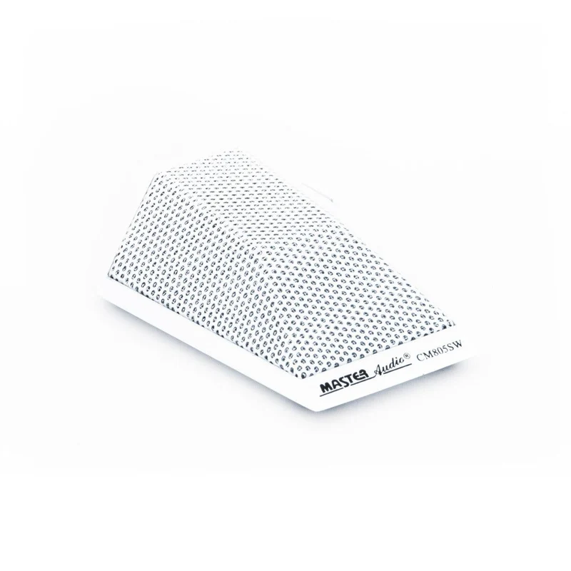 Master Audio CM805SW BIANCO Microfono piatto da palco o scrivania condensatore - unidirezionale