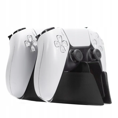Steeldigi Base Ricarica Dualsense Doppio Stand Charge Black Controller Nero Ps5