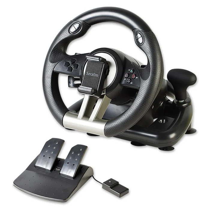 Serafim Volante Racing Wheel R1+ Gioco Guida Ps4 Xbox One Switch Pc Ios Android