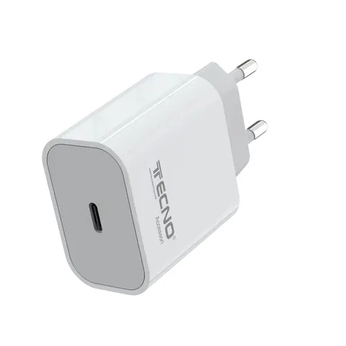 Tecno Alimentatore Carica Rapida Type C 20W 3A Bianco Tc-882 Caricabatterie