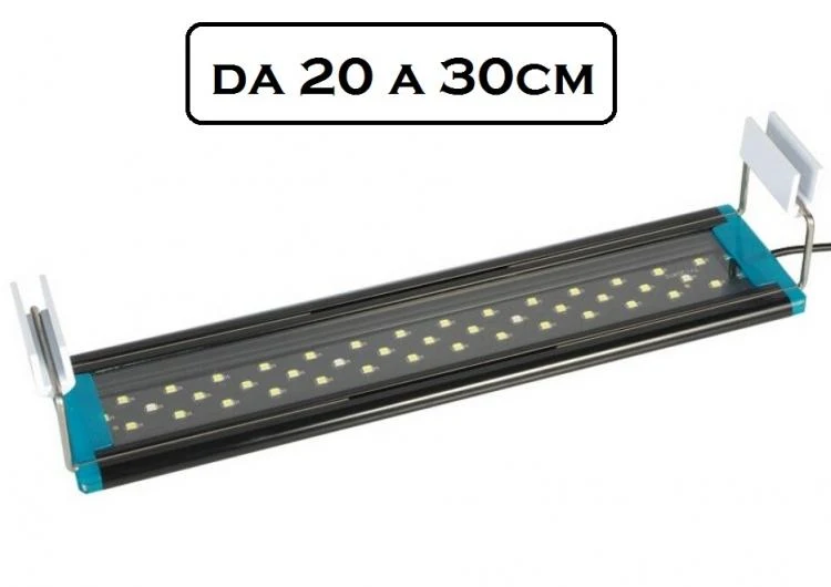 Plafoniera Led Luce Bianca Blu Lampada Per Acquario Barra Da 20 A 30Cm Slim -D53