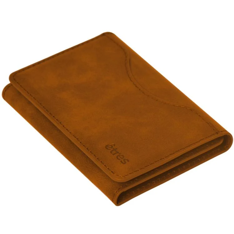 Etres Smart Wallet Portafoglio Slim Porta Carte Di Credito Iphone Mag Safe Cuoio