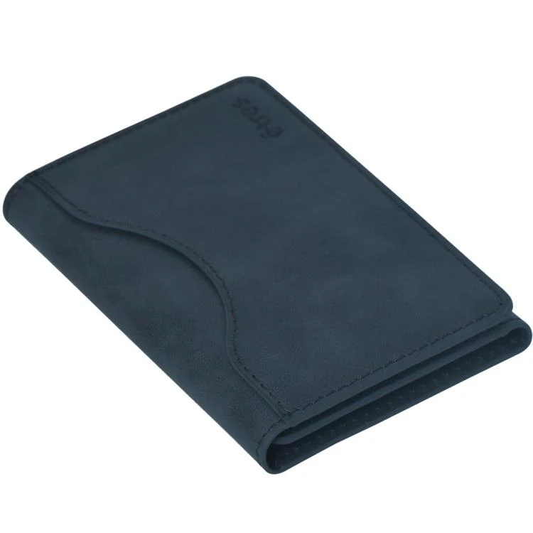 Etres Smart Wallet Portafoglio Slim Porta Carte Di Credito Iphone Mag Safe Blue