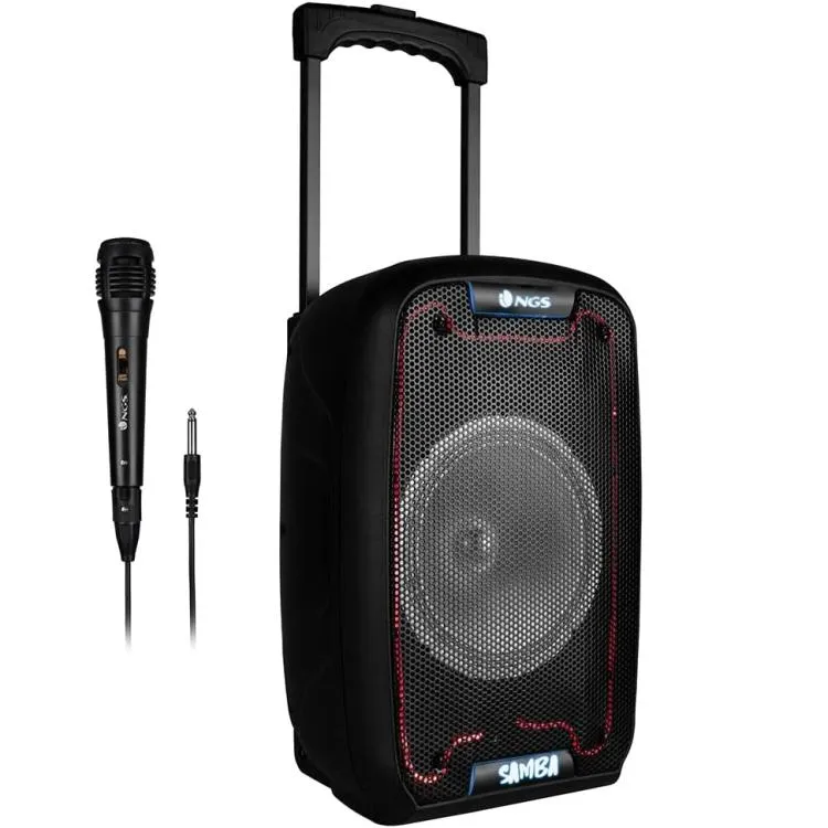 Ngs Speaker Wild Samba Portatile Bt + Mic Ricaricabile 30W Cassa Bluetooth
