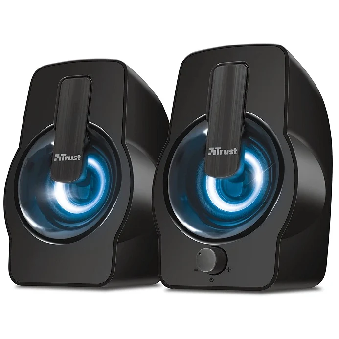 Trust Gemi Speaker Casse Audio Pc Desktop Stereo Con Led Rgb Altoparlante Usb