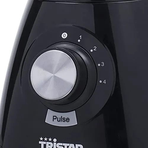 Tristar Frullatore Bl-4450 Tritaghiaccio Caraffa In Vetro 1,5 Litri Nero