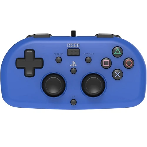 Joypad Hori Minipad Ps4 Wired Con Filo Blu Controller Ufficiale Playstation 4