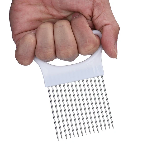 Onion Holder Slicing Gadget