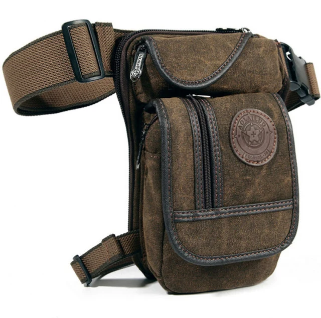 Mens Canvas Leg Bag