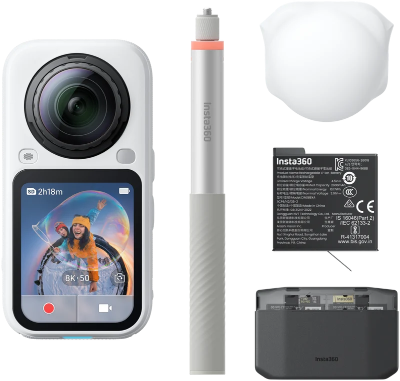 Insta360 X6 Essentials Bundle Arctic White