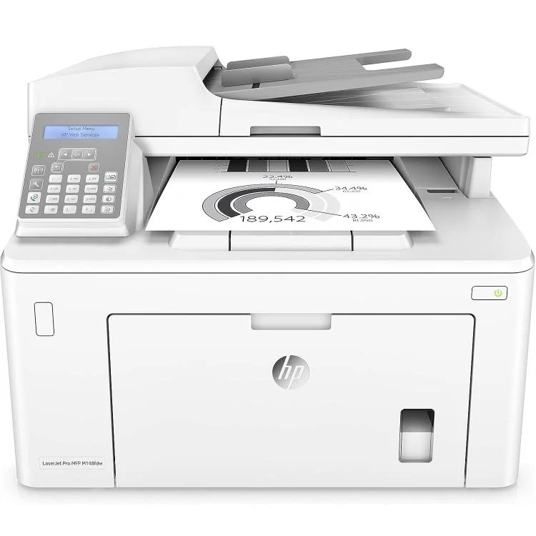 Hp Stampante Multifunzione Laser M148Fdw B/N Fax Wifi Lan Usb 28Ppm Scanner A4