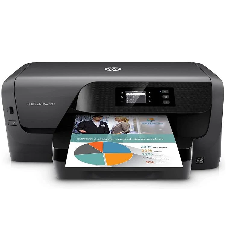 Hp Pro 8210 Stampante Ink-Jet A Colori Nero Officejet Wifi 2400X1200 Dpi A4 Foto