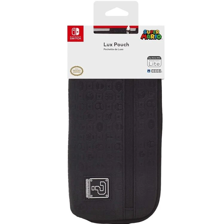 Hori Custodia Per Nintendo Switch Lite Lux Pouch Super Mario Ufficiale Nintendo