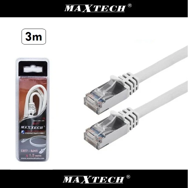 CAVO ETHERNET DI RETE LAN INTERNET RJ45 Cat7 3M METRI MODEM ROUTER INFORMATICA