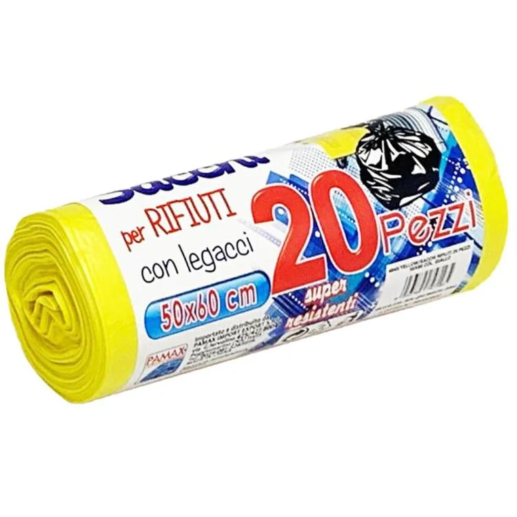 200 BUSTE SACCHI SACCHETTI RIFIUTI SPAZZATURA RACCOLTA DIFFERENZIATA 50X60cm GLL